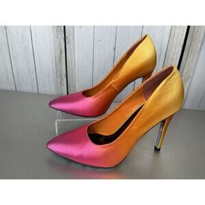 Taylor Says (Reeve) Ombre Pink Orange Yellow Stiletto High Heels Size 8